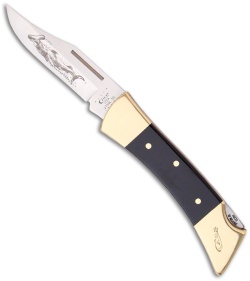 Case Large Lockback Hammerhead Black Pocket Knife 00177