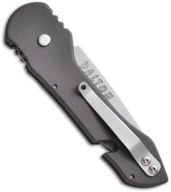 Dalton Edge Automatic Knife w/ Belt Cutter (3.25" Bead Blast Plain)