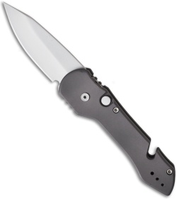 Dalton Edge Automatic Knife w/ Belt Cutter (3.25" Bead Blast Plain)
