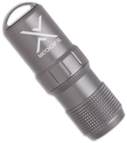 Exotac MATCHCAP XL Survival Matchcase Waterproof Capsule (Gunmetal)