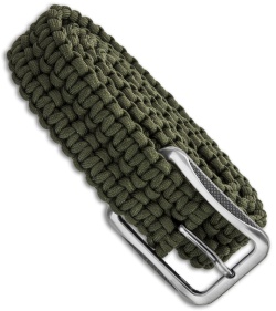 Grindworx Small Survival Paracord Belt Double Wide Solomon (OD Green)