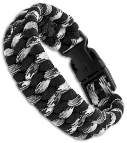Grindworx Tactical Ladder Paracord Survival Bracelet (Black/Urban Camo)