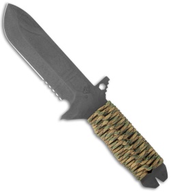 Medford Knife & Tool AIO Survival Field Knife Multi-Cam Wrap (5.25" Serr)