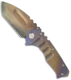 Medford Knife & Tool Custom Praetorian Ti One-Off Knife Folder (3.75" Plain) MKT