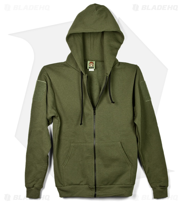 olive green hoddie