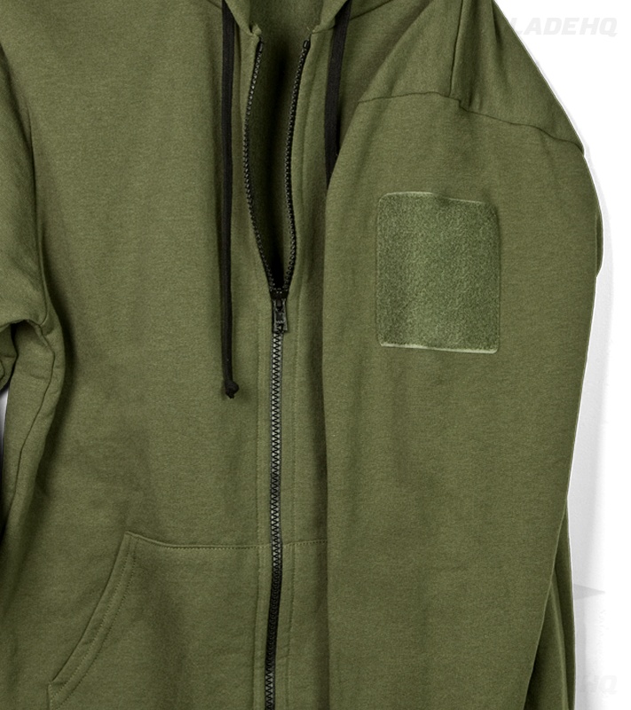 olive green hoddie