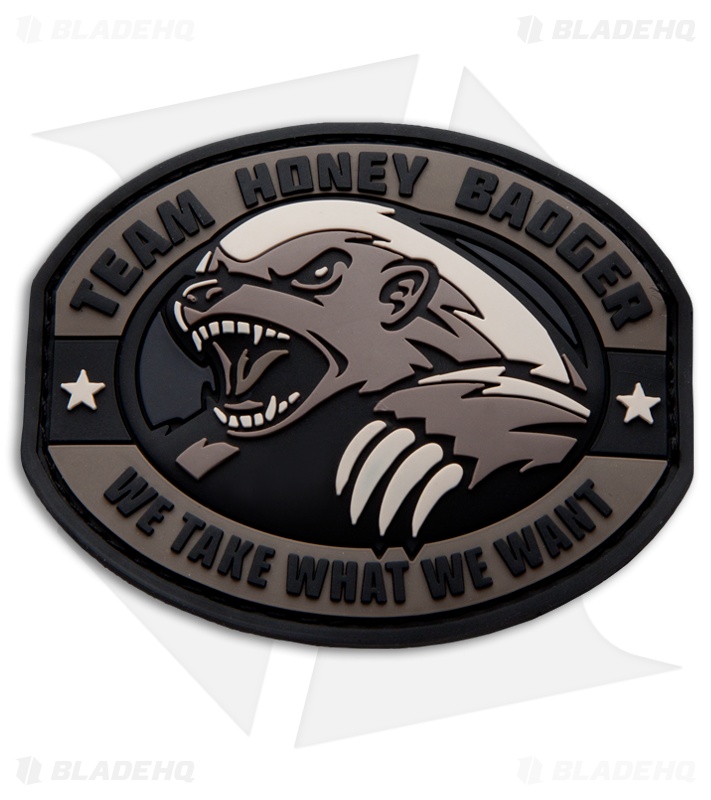MSM Honey Badger PVC Patch Hook Velcro Back (SWAT) Blade HQ