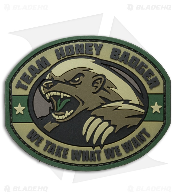 MSM Honey Badger PVC Patch Hook Velcro Back (MultiCam) Blade HQ