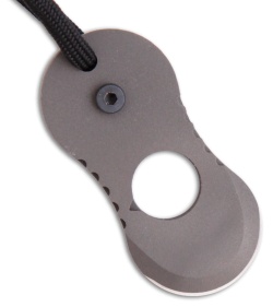 Mission Critical Tools LDC Titanium Dog Tag Knife w/ Cord (Bead Blast)