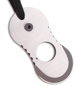 Mission Critical Tools LDC Titanium Dog Tag Knife w/ Cord (Satin)