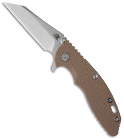 Rick Hinderer XM-18 3.5" Wharncliffe Flipper Knife w/ Brown G-10 (3.5" Plain)