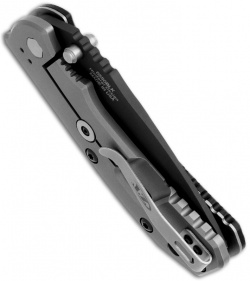 Zero Tolerance 0550BLK Knife Hinderer ZT Folder (3.5" Black Plain)