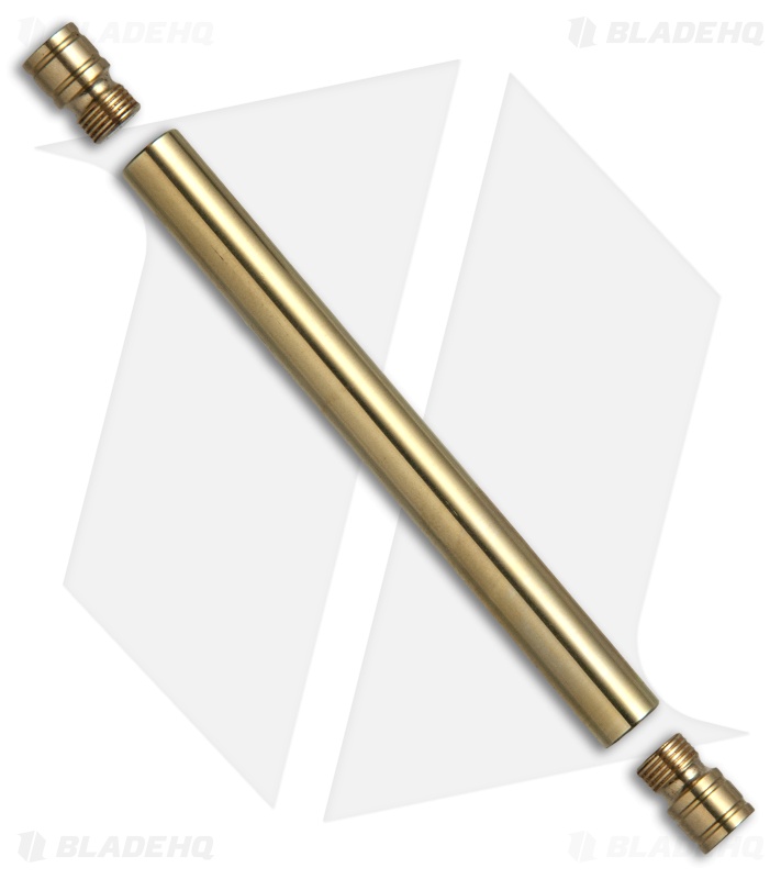 RNG Products EDC Toothpick Holder Polished Brass Blade HQ