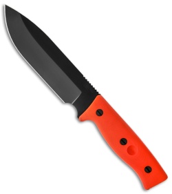Survive! Knives GSO 5.1 Knife Orange G-10 Fixed Blade (5.75" Black)