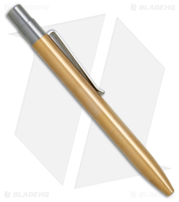 Tactile Turn Shaker Machined Pen Polished Brass Blade HQ
