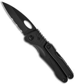 Tool Logic SL Plier Multi-Tool w/ Knife & Screwdriver (2.5" Black Serr) SLPLY