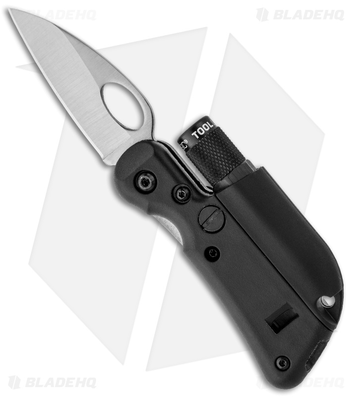 Tool Logic SL1 Mini Folding Knife w/ Whistle & LED Flashlight (2" Satin