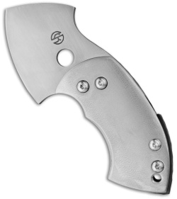 TuffKnives War Toad Friction Folder Knife Orange Peel Ti (2.1" Plain)