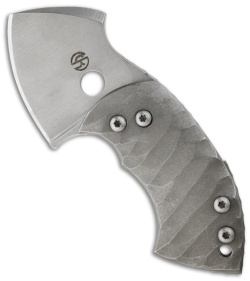 TuffKnives War Toad Friction Folder Knife Reptilian Full Ti (2.1" Plain)