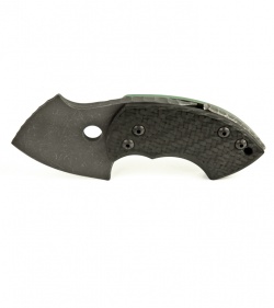 TuffKnives War Toad Carbon Fiber Friction Folder Knife (2.1" Acid SW)