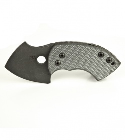 TuffKnives War Toad Silver Twill Friction Folder Knife (2.1" Acid SW)