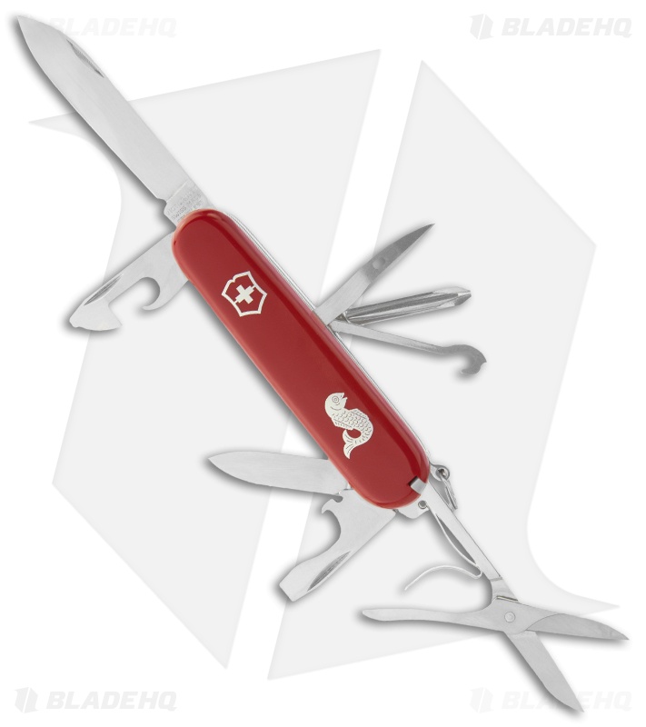 Victorinox Swiss Army Knife Fisherman Red 53541 Blade HQ