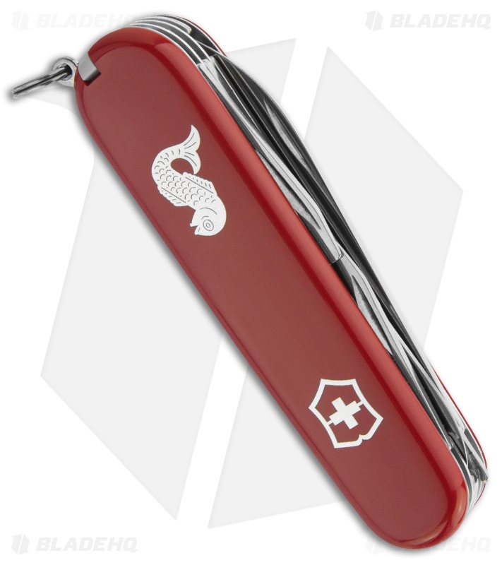 Victorinox Swiss Army Knife Fisherman Red 53541 Blade HQ