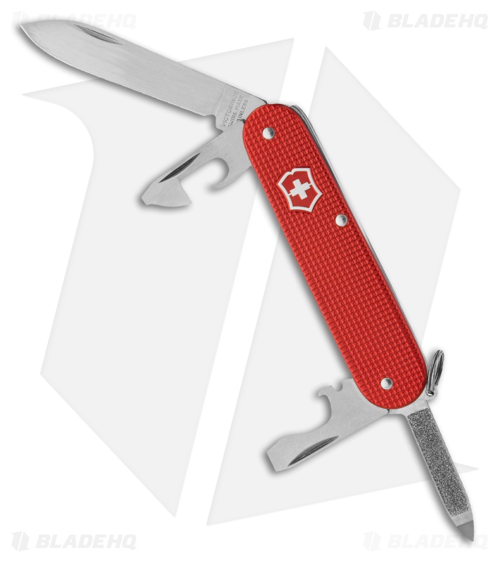Victorinox Swiss Army Knife Cadet Red Alox Knife 53043 Blade HQ
