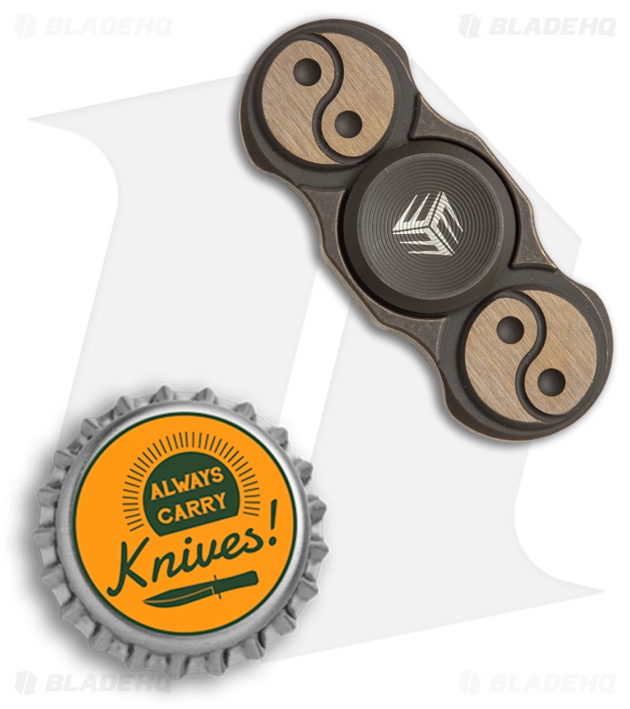 WE Knife Co. S01B Titanium Fidget Spinner (Bronze) Blade HQ