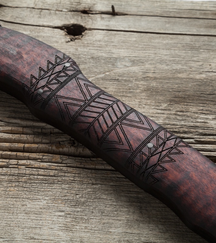 Winkler Knives WKII Sayoc RnD w/ Front Spike Maple Tribal Blade HQ