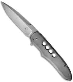 Jason Clark Custom Hybrid Drop Point Flipper Titanium Knife (3.625" Plain)