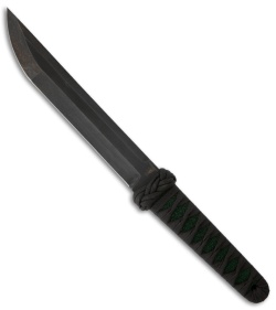 Eddleman Knives Combat Tanto Knife Green Rayskin Fixed Blade (7" Plain)