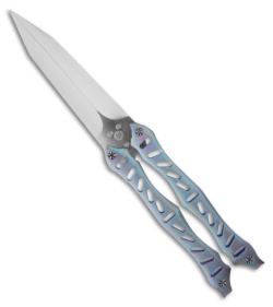 Kyle Vallotton Reaper V2 Prototype Butterfly Knife (4.125" Satin Plain)