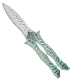 Kyle Vallotton Reaper V4 Prototype Butterfly Knife (4.125" Satin Plain)