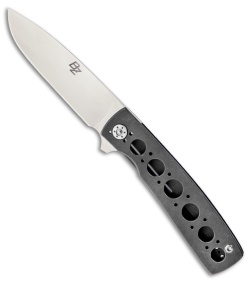 Brad Zinker Drop Point Knife Titanium Framelock Flipper (2.875" Polished)