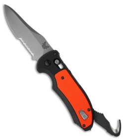 Benchmade 9170S-ORG Triage Knife Orange Axis Automatic (3.58" Satin Serr)