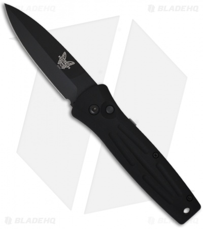 Benchmade 3550BK Mel Pardue Automatic Knife (2.98" Black Plain)
