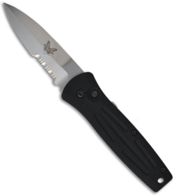 Benchmade 3550S Mel Pardue Automatic Knife (2.98" Satin Serr)