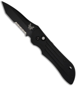 Benchmade Mini-Auto Stryker Automatic Knife (2.9" Black Serr) 9500SBK