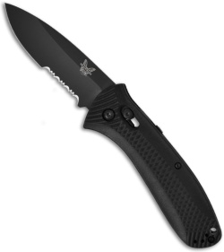 Benchmade 5220SBK Presidio Ultra Automatic Knife (3.47" Black Serr)
