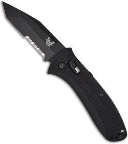 Benchmade 5300SBK Tanto Presidio Automatic Knife (3.44" Black Serr)