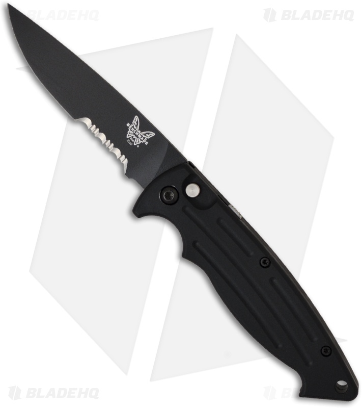 Benchmade 2550SBK Mini Reflex Automatic Knife (3.16" Black Serr) Blade HQ