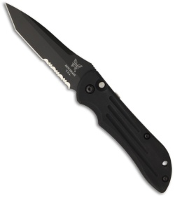 Vintage Benchmade 9100SBT Auto Stryker Tanto Automatic Knife (3.7" Black Serr)
