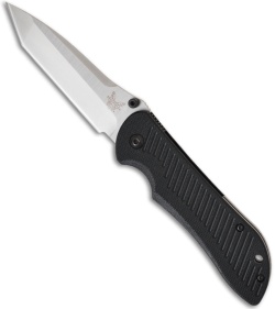 Benchmade 912D2 Tanto Nitrous Stryker Spring Assisted Knife (3.7" Satin Plain)