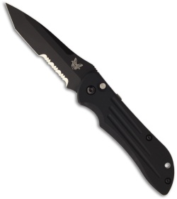 Benchmade Auto Stryker Automatic Tanto Knife (3.7" Black Serr) 9100SBK