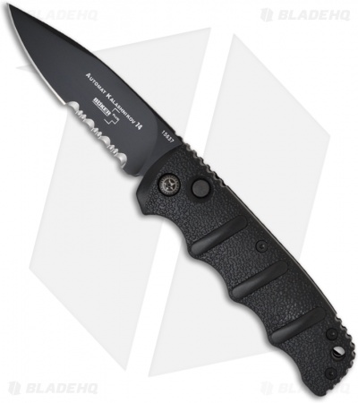 Boker Kalashnikov Automatic Knife Tactical Drop Point (3.3" Serr) KALS74BKS