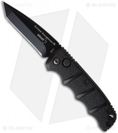 Boker Mini Kalashnikov Automatic Knife Tanto (2.5" Black Plain)