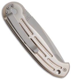 Boker Magnum Automatic Knife Champagne (3.25" Bead Blast Plain) 01BO007