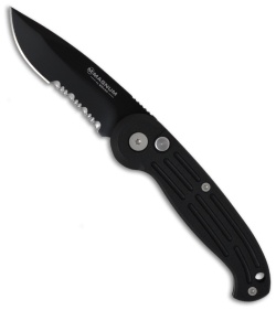 Boker Mini Magnum Automatic Knife (2.625" Black Serr) 01BO117