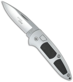 Boker Speed Lock Automatic Knife w/ Kraton Inserts (3.25" Satin Plain)